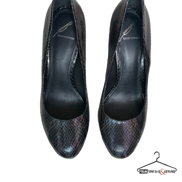 B Brian Atwood Ferguson Snake Skin Pumps - Picture 4 of 10